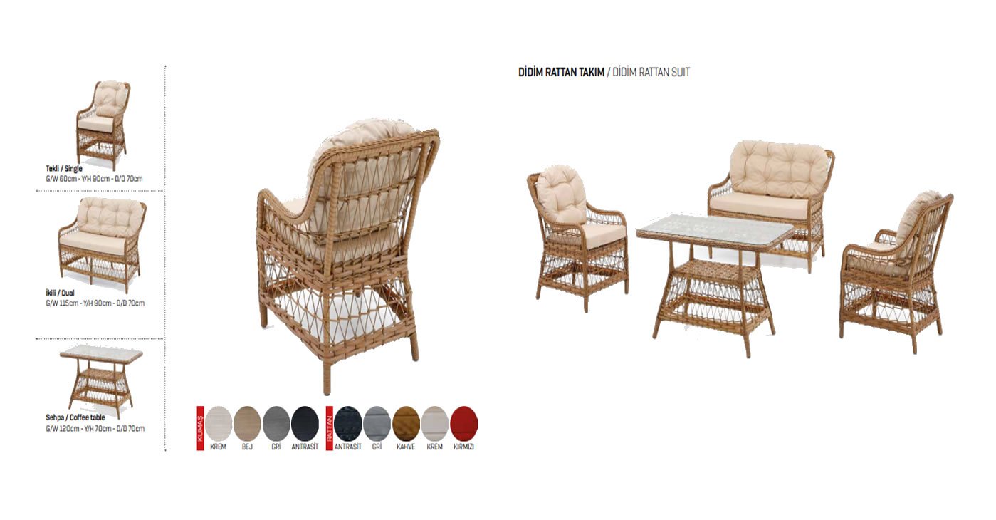 Didim Rattan Bahçe Mobilyası